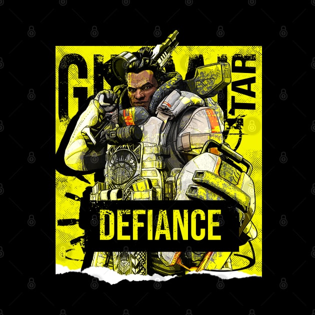 Apex Legends Gibraltar Defiance by LucioDarkTees