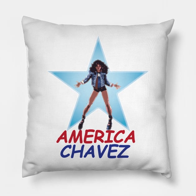 America Chavez Pillow by Artman07