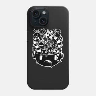 little Doodle Monsters #2 (inverted) Phone Case