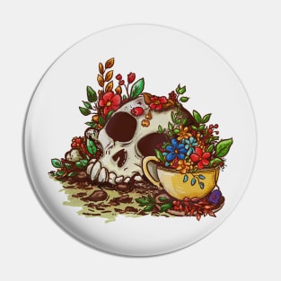 Skull Garden Pin