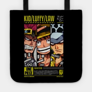 THE PIRATE ALLIANCE | LUFFY | TRAFALGAR LAW | KID | OTAKU DESIGN Tote