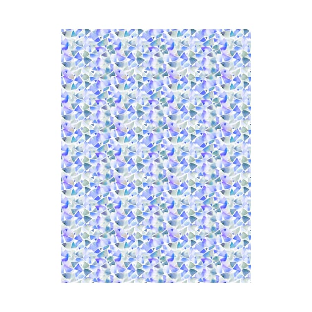 Watercolor geometric soft blue by Remotextiles