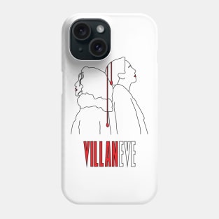 Villaneve black outline Phone Case