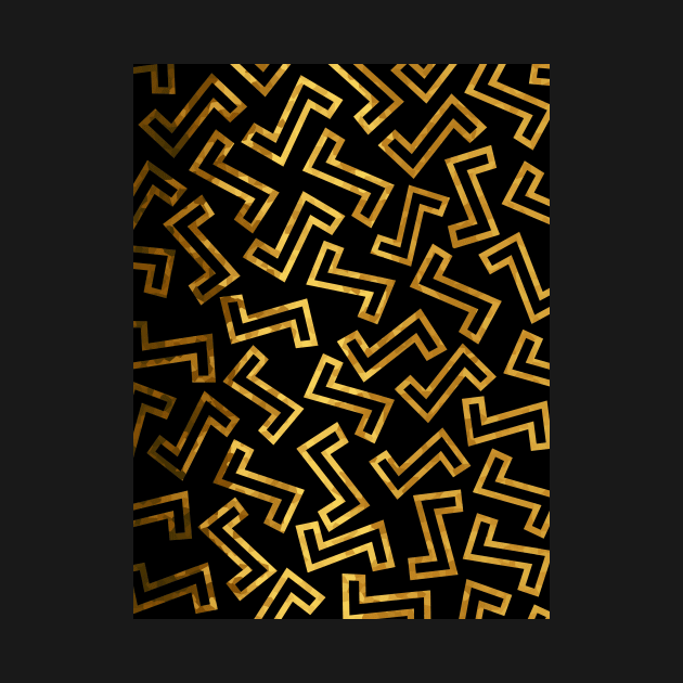 GEOMETRIC Shapes Gold by SartorisArt1