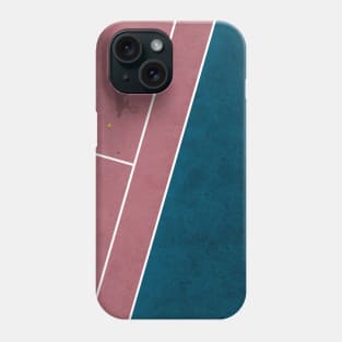 Tennis Player | Aerial Illustration Phone Case