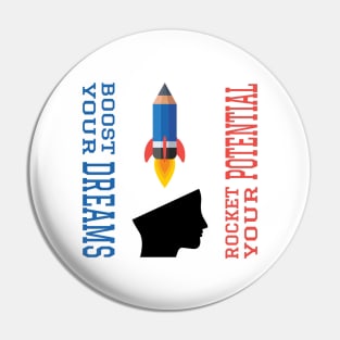 Dream Booster and Potential Rocket | Education Pin