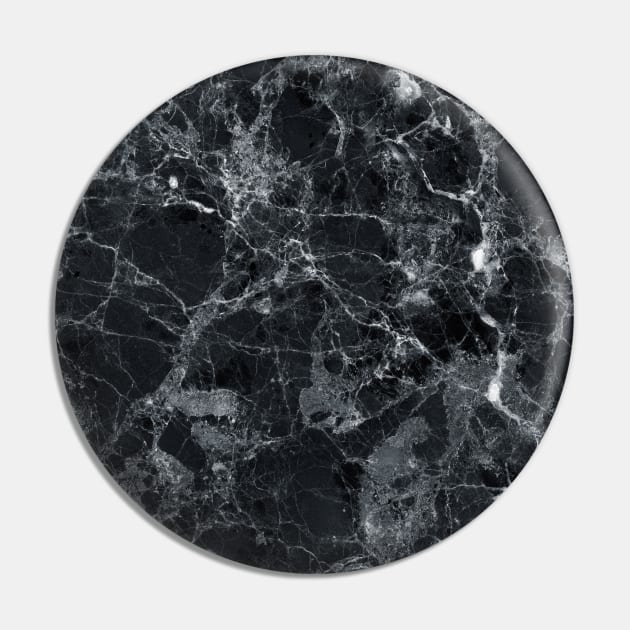 Black marble Pin by CatyArte