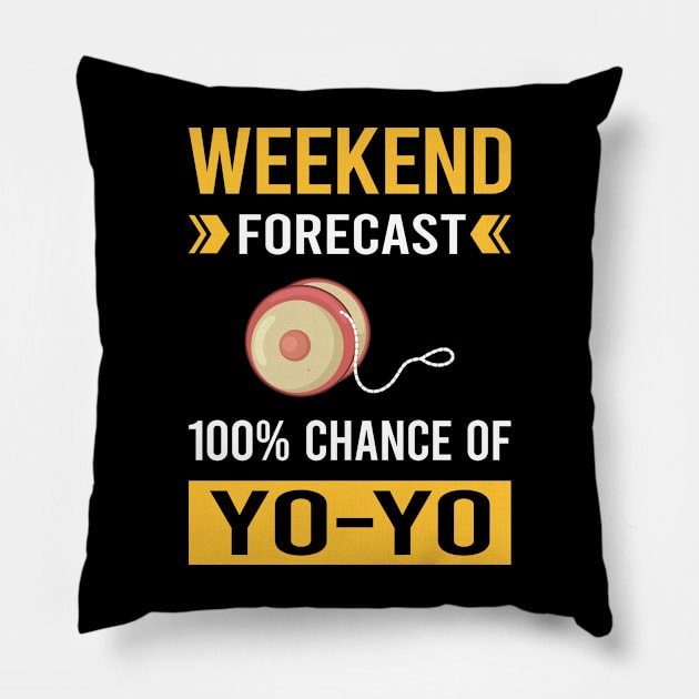 Weekend Forecast YoYo Yo-Yo Pillow by Bourguignon Aror