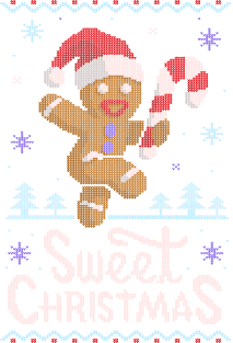 Sweet Christmas Ugly Sweater Magnet