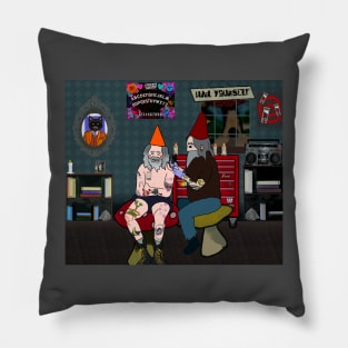 Gnome Tattoo Shop Pillow