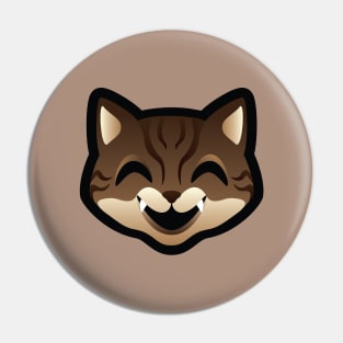 Brown Tabby Cat Pin