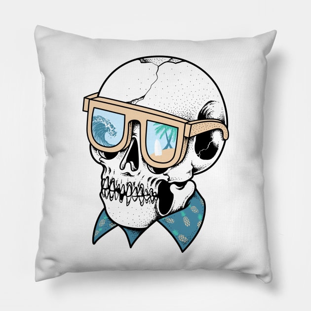 Skull Holiday Pillow by quilimo