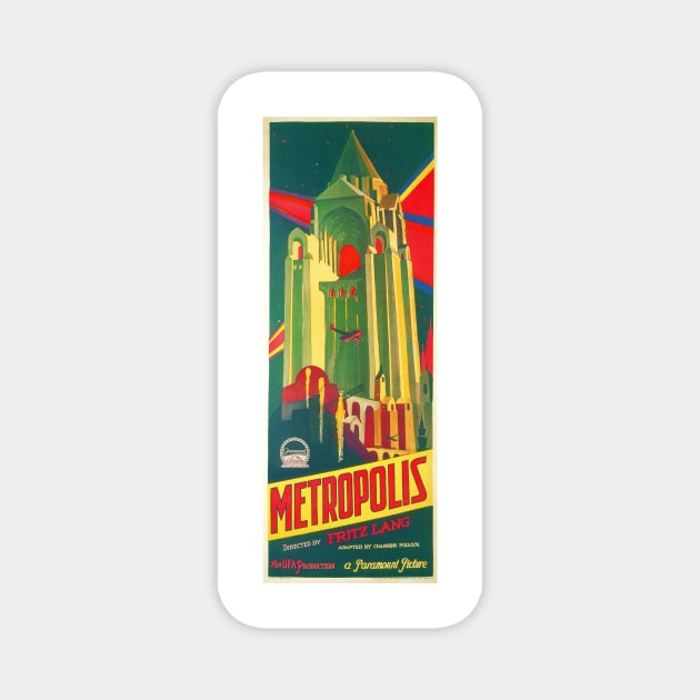 METROPOLIS Directed by Fritz Lang 1927 Hollywood Sci Fi Vintage Movie Magnet by vintageposters