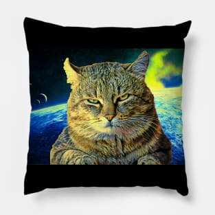 Сat in space t-shirt episode 2 Pillow