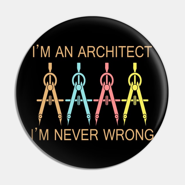 Architect T-shirt Men Women construction Gift Idea Pin by CarleyMichaels