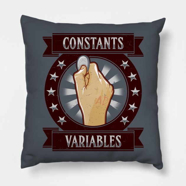 Constants & Variables Pillow by adho1982