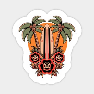 oldschool palm tattoo Magnet