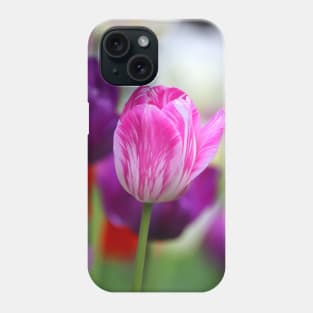 Pink & White Tulip Phone Case