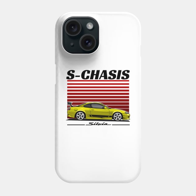 JDM LEGEND NISSAN SILVIA S15(YELLOW) Phone Case by HFP_ARTWORK