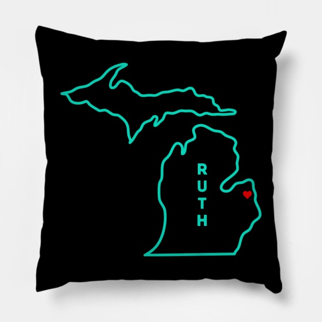 Ruth MI Pillow by TorrezvilleTees