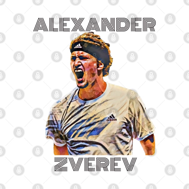 Alexander Zverev by BorodinaAlen