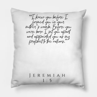 Jeremiah 1:5 Pillow