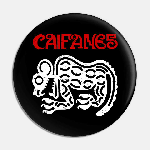 Caifanes - Rock Latino - White design Pin by verde