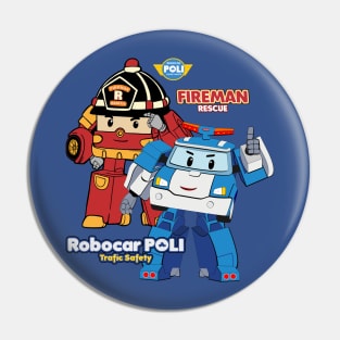 Poli & Fireman Pin