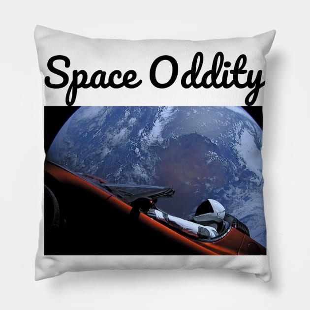 Starman Tesla Roadster SpaceX Tee | Space Oddity Pillow by AstroGearStore