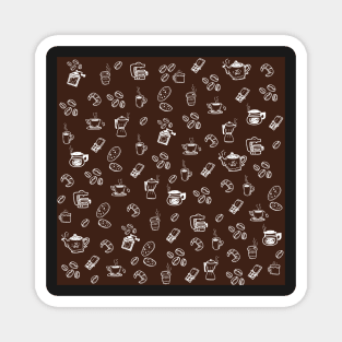 Coffee pattern Magnet