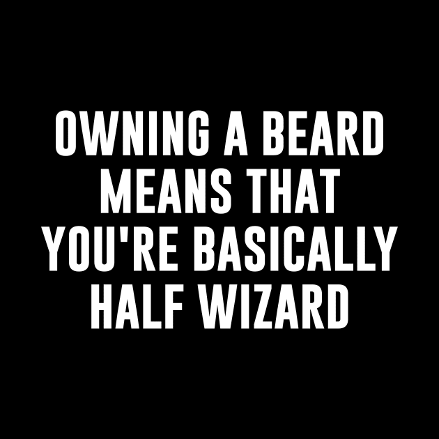 Owning a beard means that you're basically half wizard by sunima