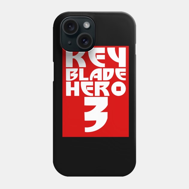 Keyblade Hero 3 (White Text) Phone Case by ImaginativeJoy