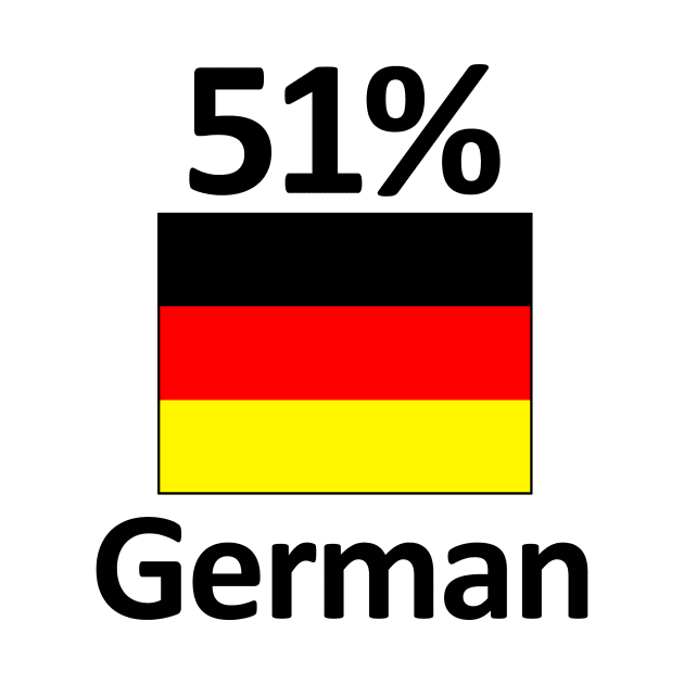 Funny 51% German Germany Flag Gift Idea by Stuffosaurus