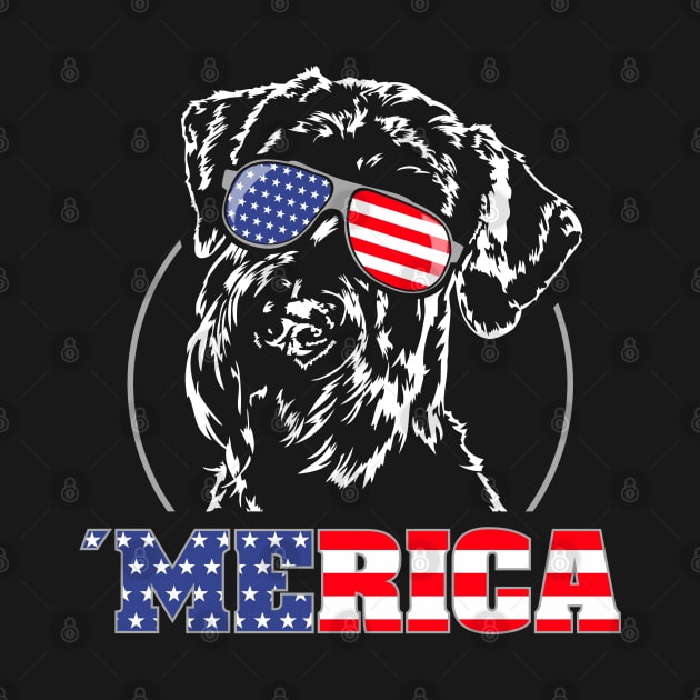 Giant Schnauzer American Flag Merica patriotic dog by wilsigns