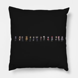 Entropic Float Cast Chibis Line Pattern Stickers And Others Pillow