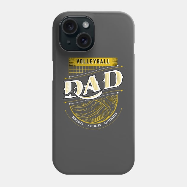 Volleyball Dad (net & ball) Phone Case by Volleyball Merch