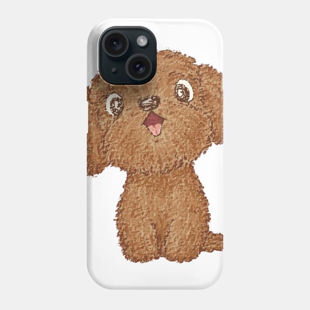 Toy-Poodle happy Phone Case by sanogawa