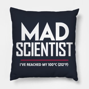 Mad Scientist: Science March Protest (I've Reached my Boiling Point) Pillow