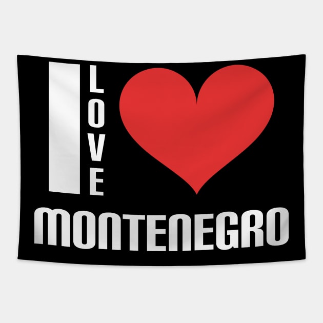 I love Montenegro Tapestry by Slavstuff