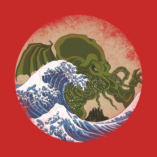 Hokusai Cthulhu by Mdk7