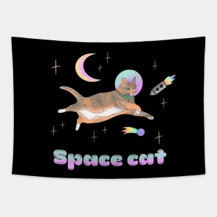 Space cat - a cool cosmic cat Tapestry