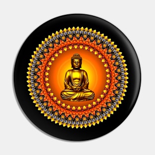 Mandala Magic - Solara; Golden Buddha Pin