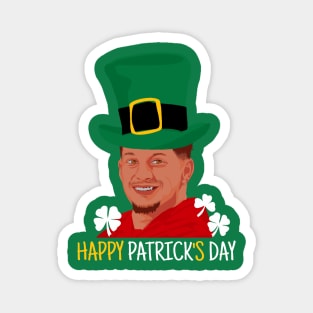 St patricks day - Patrick mahomes funny Magnet