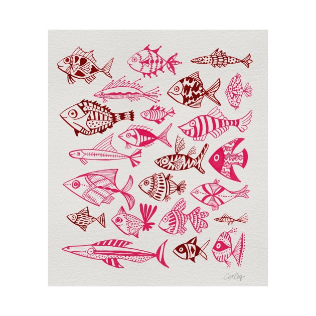 fish inkings pink gold by CatCoq