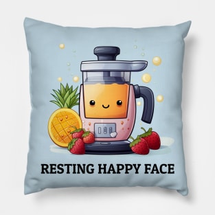 Fruit Juicer Resting Happy Face Funny Health Novelty Pillow