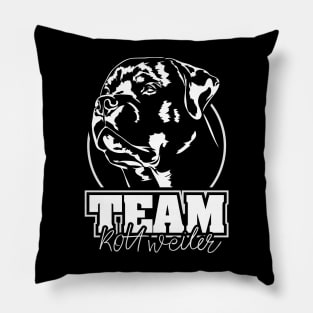 Rottweiler dog portrait gift Pillow