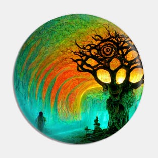 Surreal Vibrant Trippy Dream Pin