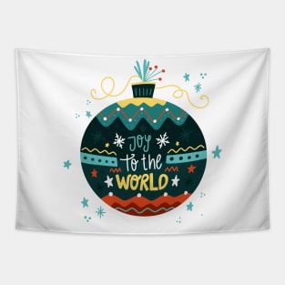 Joy To The World Ball Tapestry