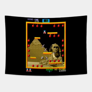 Mod.3 Arcade Bomb Jack Video Game Tapestry