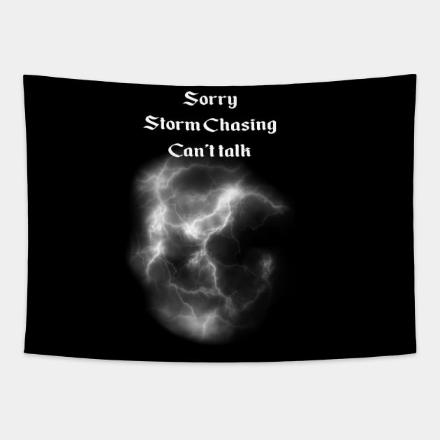 Storm Chasing - can't talk Tapestry by From the fringe to the Cringe